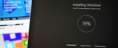 Процесс установки Windows 10