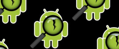 Логотип Андроид с лупой